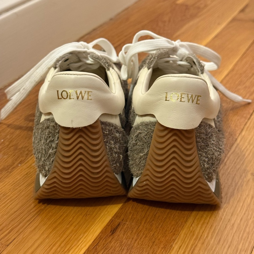 SALE Loewe Rubber Colorblock Pattern Sneakers - Picture 4 of 8